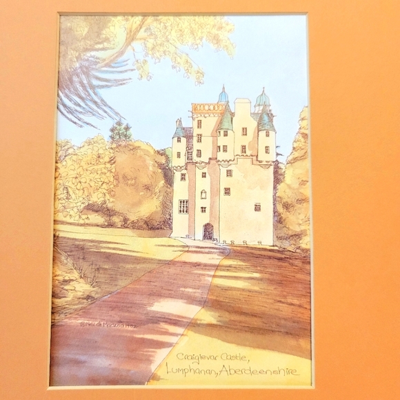 Neil J.H.MacLeo Craigievar Castle Lumphanan,Aberdeensh Colour-Reproduction Print - Picture 1 of 10